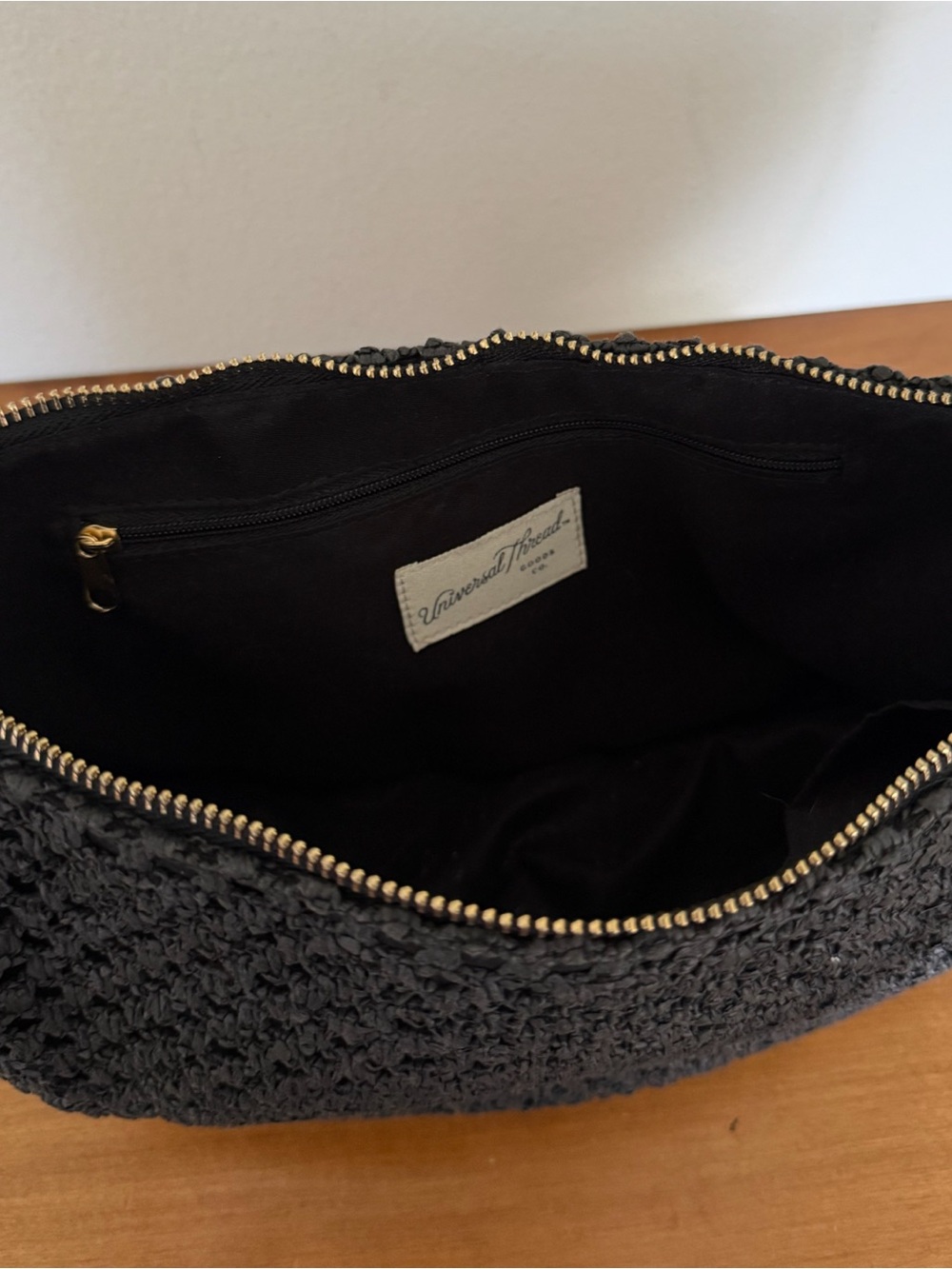 Universal Thread Black Woven Shoulder Bag in Black - Picture 7 of 8